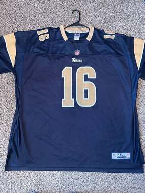 NFL Pro Line Los Angeles Rams Jared Goff 16 Jersey Size 5XL-T Blue